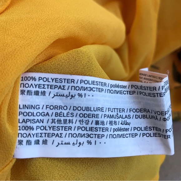 Bamboo print dress, size small - Picture 5 of 6